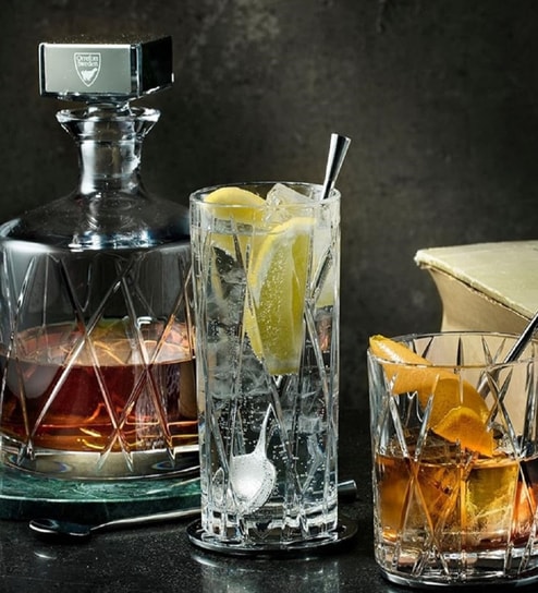 Set of 4 Modern Long Drink Tumbler