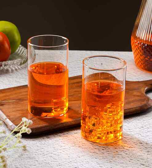 Set of 6 Borosilicate Water Juice Glass