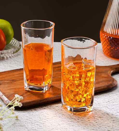Set of 6 Cut Designed Water Jucie Glass