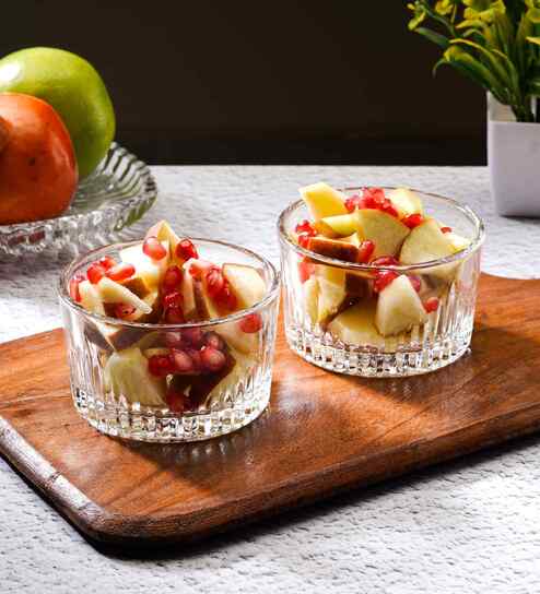 Set of 6 Glass Round Shaped Bowls