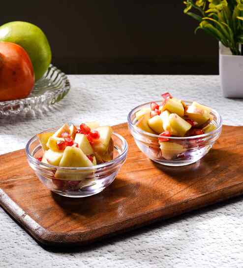 Set of 6 Glass Round Shaped Bowls