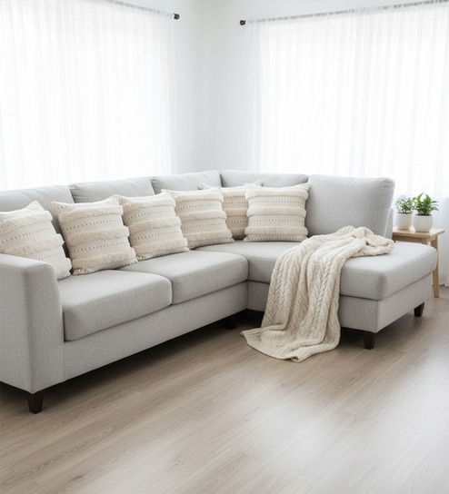 Set of 6 High-Texture Boho Throw Cushion Covers (18x18)