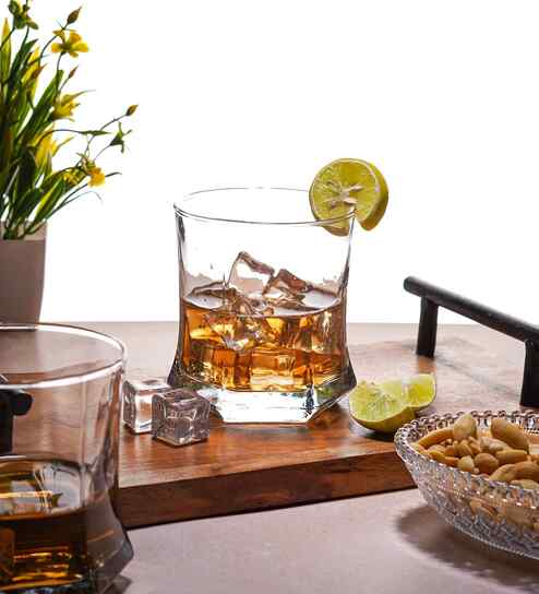Set of 6 Liner Shaped Water Juice Glass