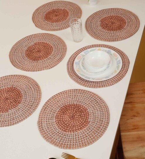 Set of 6 Pure Cotton Geometric Print Digitally Printed Table Runners