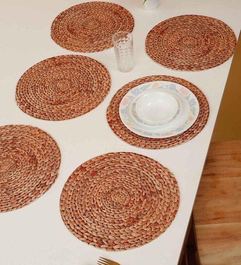 Set of 6 Pure Cotton Geometric Print Digitally Printed Table Runners