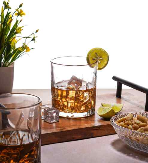 Set of 6 Ringer Shaped Glass