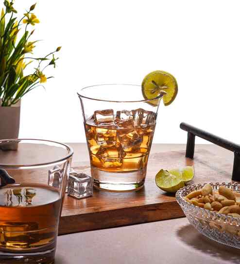 Set of 6 Round Conical Shaped Water Juice Glass