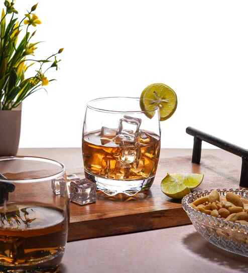 Set of 6 Square Shaped Tall Water Jucie Glass