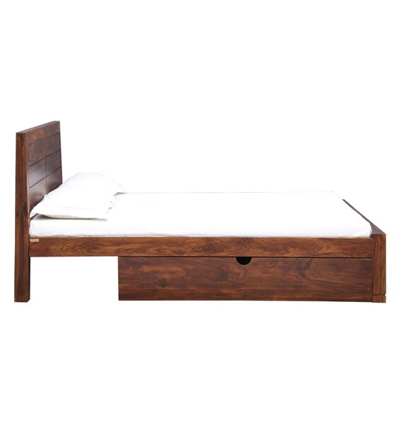 Buy Segur Solid Wood King Size Bed with Storage in ...