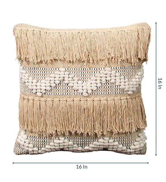 Buy Cotton Traditional Pattern 16X16 Inch Cushion Covers (Set Of 2) by