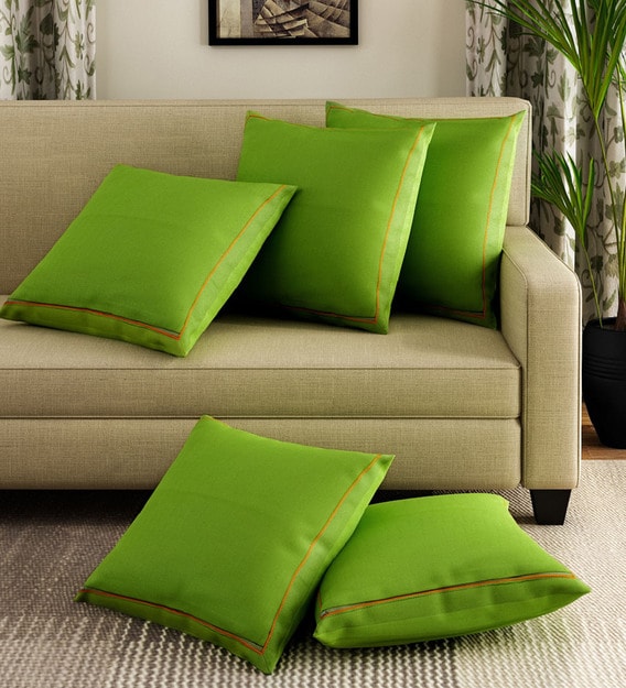 plain coloured cushion covers