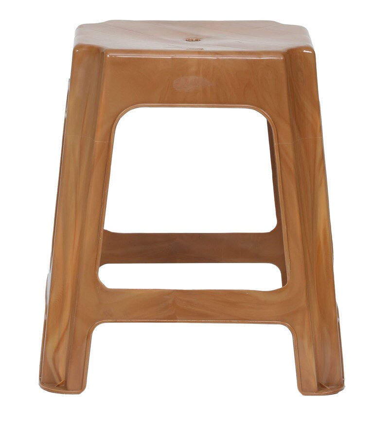 Buy Seating Stool in Sandalwood Colour by Prima Online Modern Seating