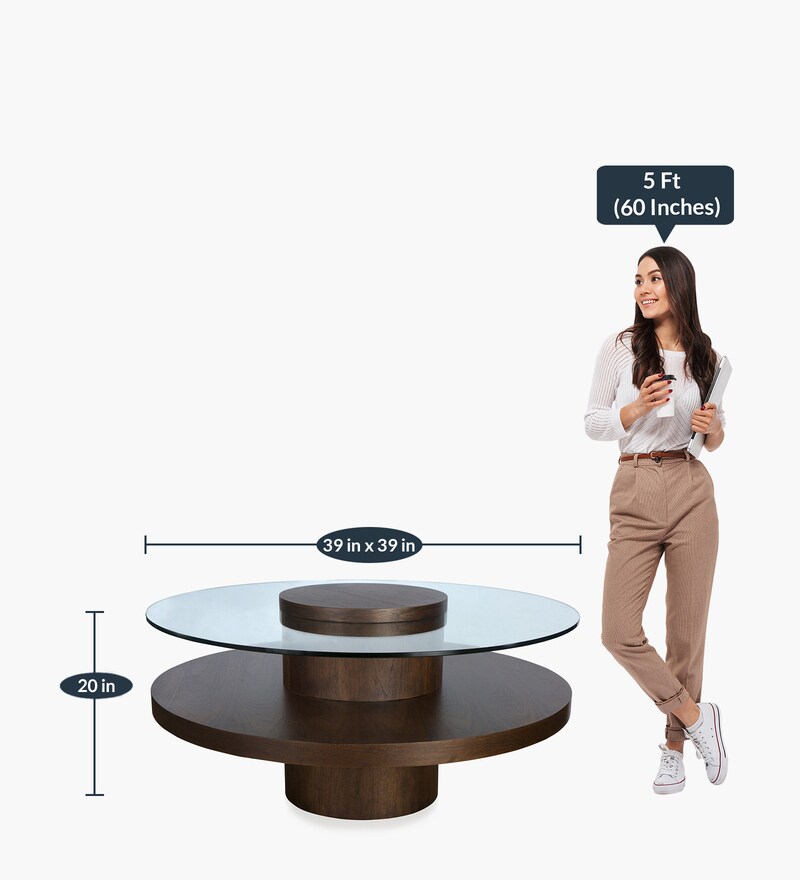 Buy Seattle Coffee Table in Brown Colour by Home Centre Online
