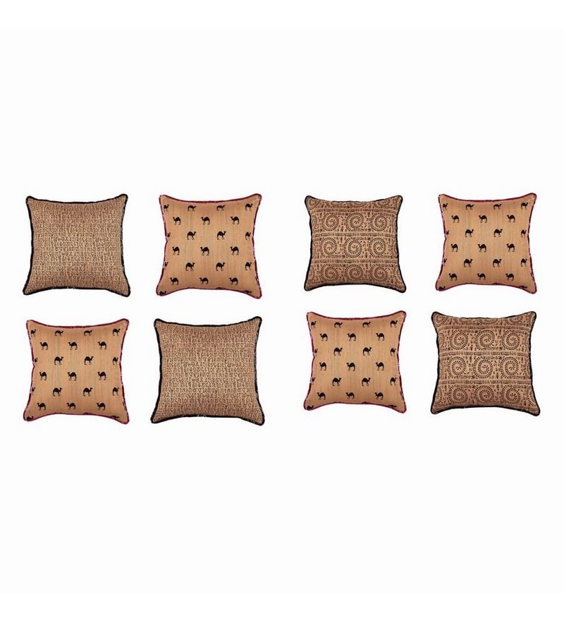 sequin border cushion