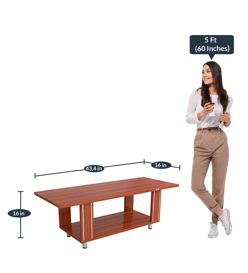 Buy Serene Coffee Table in Classic Walnut Finish by DAS Online Modern