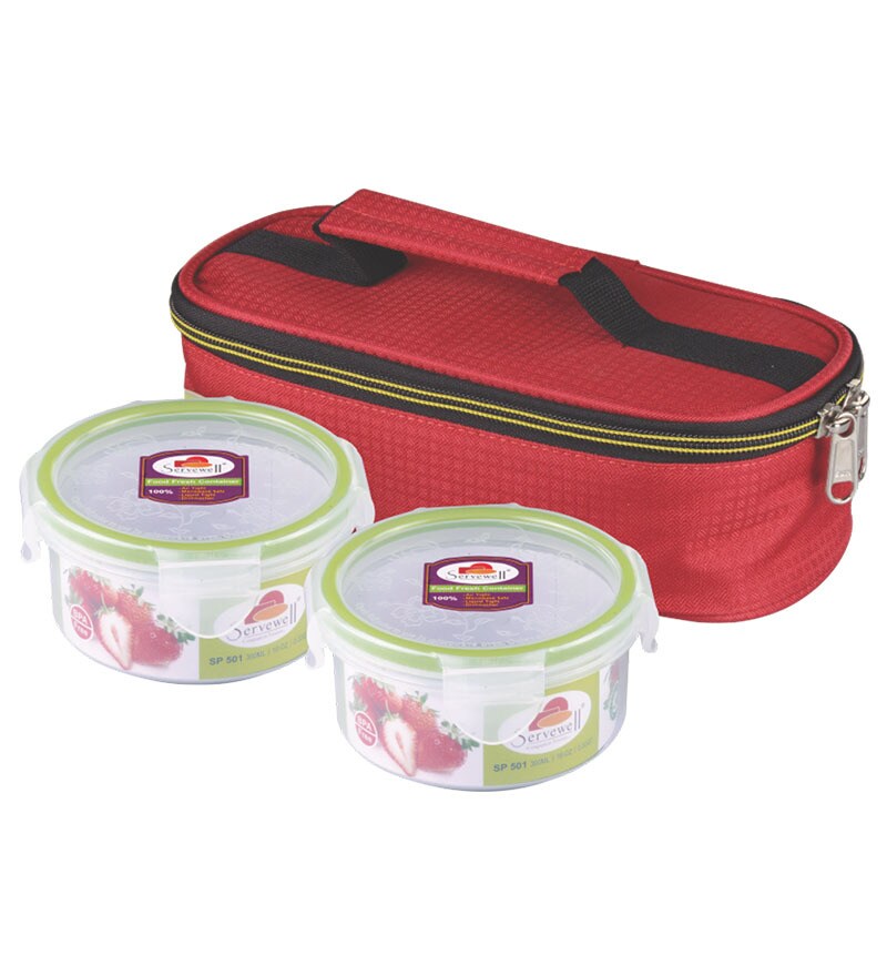 Buy Servewell Elegant Lunch Bag with Container Online Lunch Box