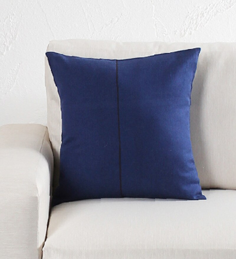 Buy Cotton Plain Solid 16x16 Inch Cushion Cover Online Solid Colour