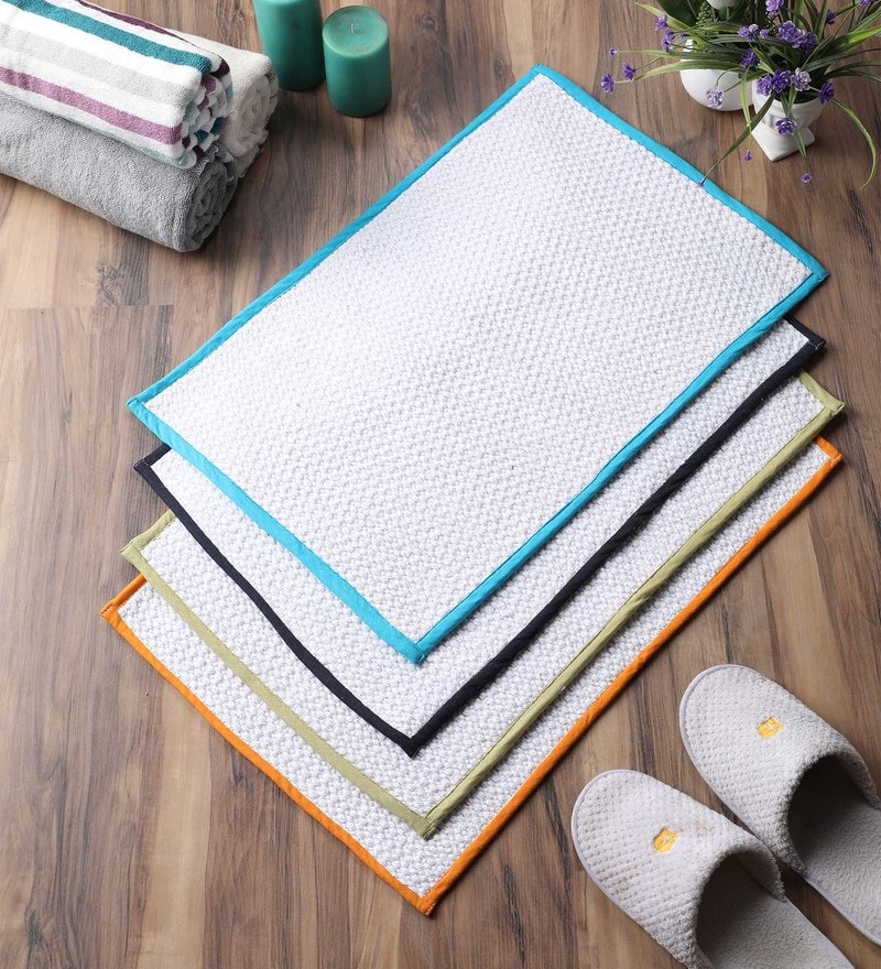 Buy White Cotton Plain Solid 24X16 Inches Max Absorbent ...