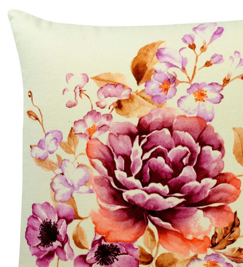 Buy Cotton Floral Pattern 16X16 Inches Cushion Covers (Set Of 5) Online Floral Cushion Covers
