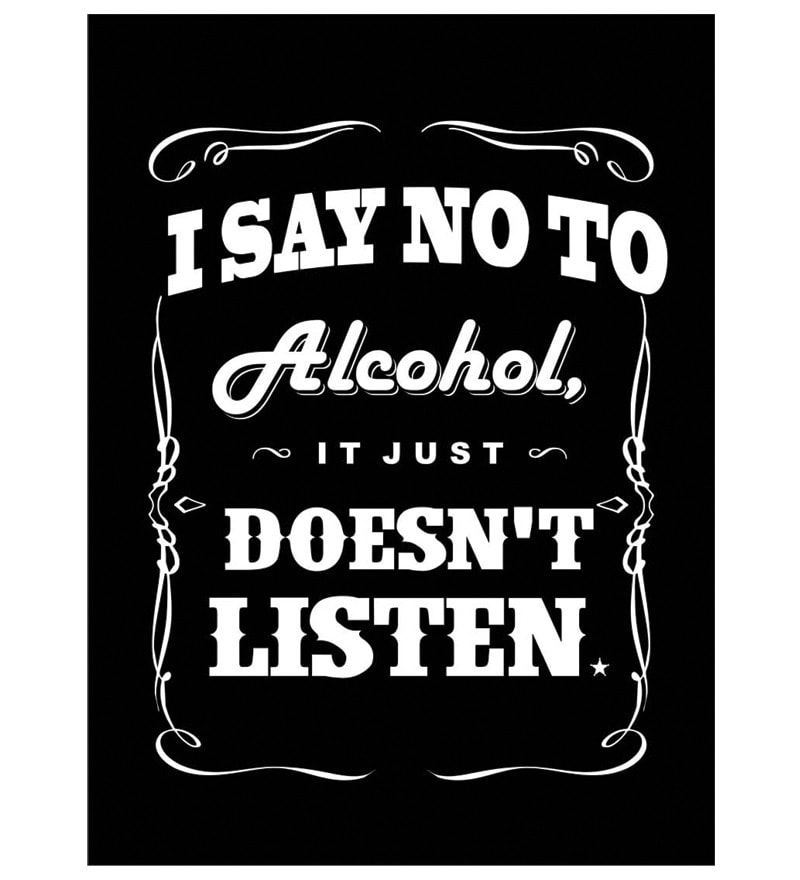 Buy Seven Rays Paper 12 X 18 Inch I Say No To Alcohol Unframed Poster ...