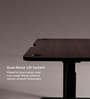 Se Desk Classic Height Adjustable Desk In Dark Brown Finish (1200X600mm)