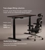 Se Desk Classic Height Adjustable Desk In Dark Brown Finish (1500X750mm)