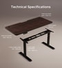 Se Desk Classic Height Adjustable Desk In Dark Brown Finish (1500X750mm)