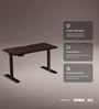 Se Desk Classic Height Adjustable Desk In Dark Brown Finish (1500X750mm)