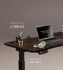 Se Desk Classic Height Adjustable Desk In Dark Brown Finish (1500X750mm)