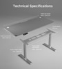 Se Desk Classic Height Adjustable Desk In Grey Finish (1200X600mm) Se Desk Classic Height Adjustable Desk In Grey Finish (1200X600mm)