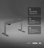 Se Desk Classic Height Adjustable Desk In Grey Finish (1500X750mm) Se Desk Classic Height Adjustable Desk In Grey Finish (1500X750mm)