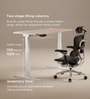 Se Desk Classic Height Adjustable Desk In Light Brown Finish (1200X600mm)