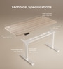 Se Desk Classic Height Adjustable Desk In Light Brown Finish (1500X750mm)