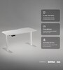 Se Desk Classic Height Adjustable Desk In White Finish (1500X750mm)