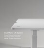 Se Desk Classic Height Adjustable Desk In White Finish (1500X750mm)