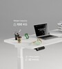 Se Desk Classic Height Adjustable Desk In White Finish (1500X750mm)