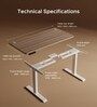 Se Desk Pro Height Adjustable Desk In Light Brown Finish (1200X600mm) Se Desk Pro Height Adjustable Desk In Light Brown Finish (1200X600mm)