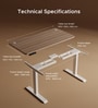 Se Desk Pro Height Adjustable Desk In Light Brown Finish (1800X800mm) Se Desk Pro Height Adjustable Desk In Light Brown Finish (1800X800mm)