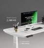 Se Desk Pro Height Adjustable Desk In White Finish (1800X800mm) Se Desk Pro Height Adjustable Desk In White Finish (1800X800mm)