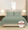 Sea Foam Solid 400 TC Cotton Double Sized Duvet Cover