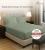 Sea Foam Solid 400 TC Cotton King Sized Fitted sheet with 2 Pillow Covers