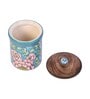 Sea Green 1.5 Ltr Ceramic Jar with Lid