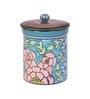 Sea Green 1.5 Ltr Ceramic Jar with Lid