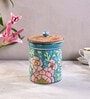 Sea Green 1.5 Ltr Ceramic Jar with Lid
