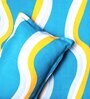 Sea Green Abstract 160 TC Microfibre Queen Sized Bedsheet with 2 Pillow Covers