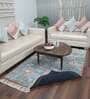 Sea Green Faux Silk Floral 3 x 5 Feet Hand Woven Carpet -Avioni Collection