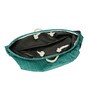 Sea Green Polyester Slub 50 Ltr (1Pc) Laundry Basket with Lid