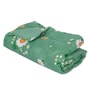 Sea Green Polyester Solid 105 GSM Double Bed Comforter