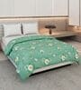 Sea Green Polyester Solid 105 GSM Double Bed Comforter