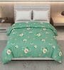 Sea Green Polyester Solid 105 GSM Double Bed Comforter